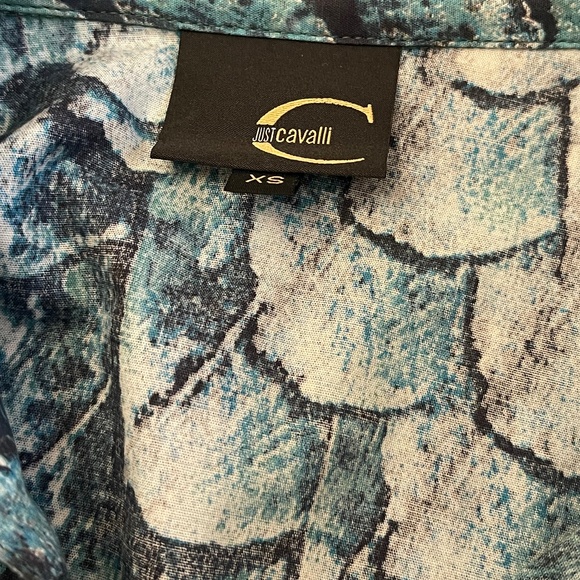 NWT! Just Cavalli By Roberto Cavalli Fish Scale Blouse Size: XS - Picture 6 of 15